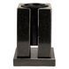Black stone vase for graves. Granite Gabbro model #1 30cm