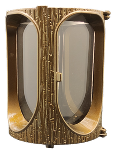 Aluminium body for gravestone lantern, colour roman gold